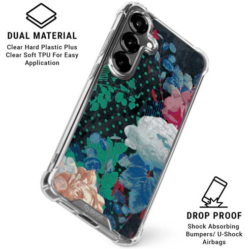Fall Flowers Galaxy S26 Plus Clear Case