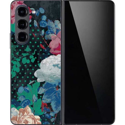 Fall Flowers Galaxy Z Fold5 5G Skin