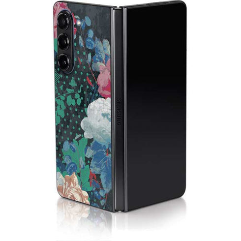 Fall Flowers Galaxy Z Fold5 5G Skin
