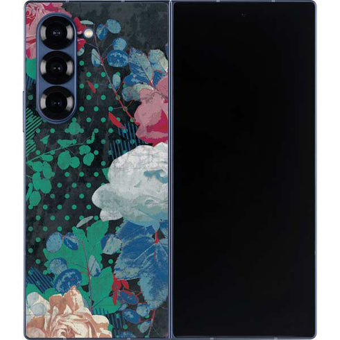 Fall Flowers Galaxy Z Fold6 Skin