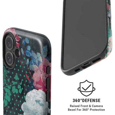 Fall Flowers iPhone 16 Plus Magsafe Impact Case