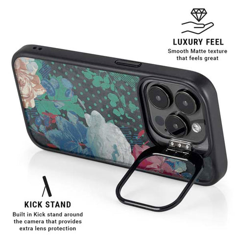 Fall Flowers iPhone 16 Pro Max Kickstand Case
