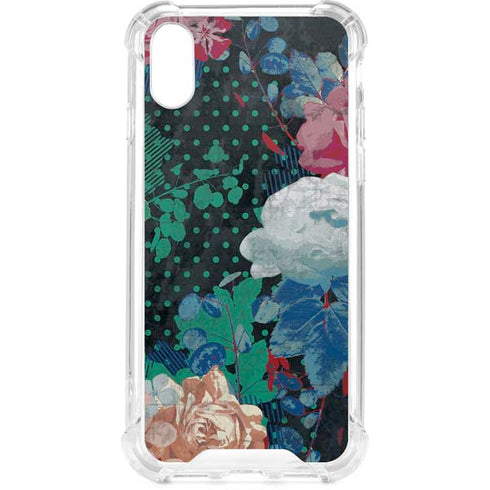 Fall Flowers iPhone XS Clear Case