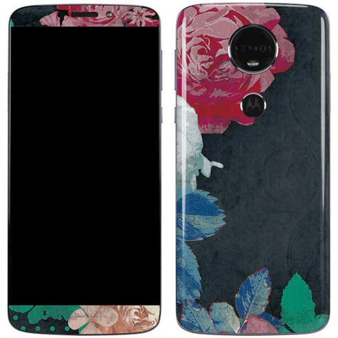 Fall Flowers Moto E5 Plus Skin