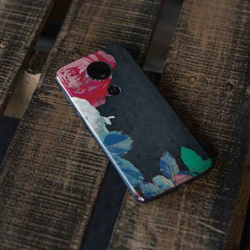 Fall Flowers Moto E5 Plus Skin