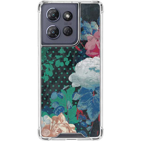 Fall Flowers Moto G 5G (2025) Clear Case