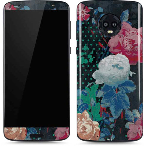 Fall Flowers Moto G6 Skin