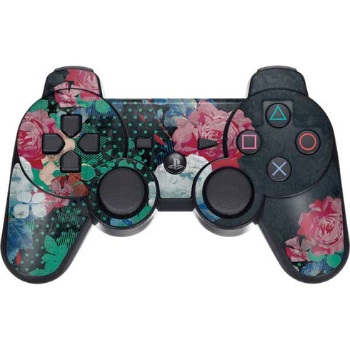 Fall Flowers PS3 Dual Shock wireless controller Skin
