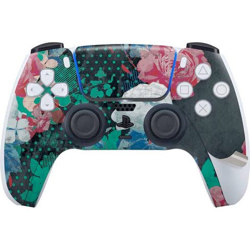 Fall Flowers PS5 Pro Disk Bundle Skin