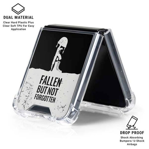 Fallen But Not Forgotten Galaxy Z Flip6 Clear Case