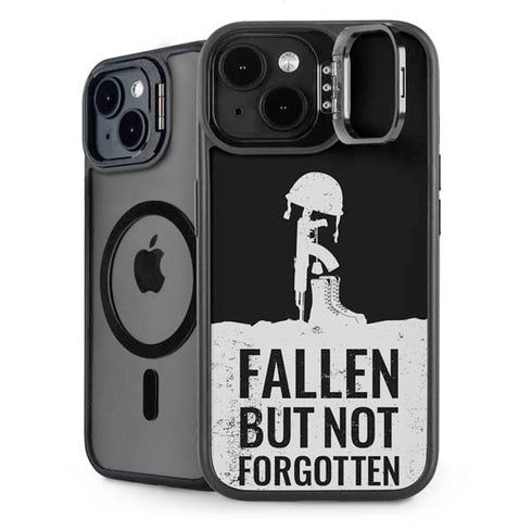 Fallen But Not Forgotten iPhone 15 Plus Kickstand Case
