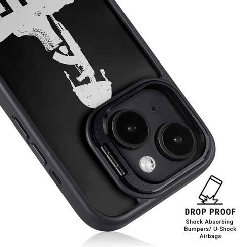 Fallen But Not Forgotten iPhone 15 Plus Kickstand Case