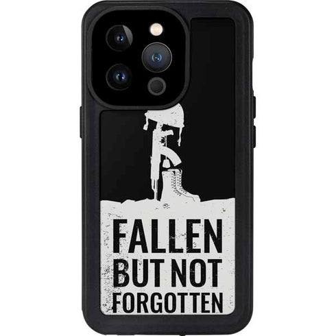 Fallen But Not Forgotten iPhone 15 Pro Waterproof Case