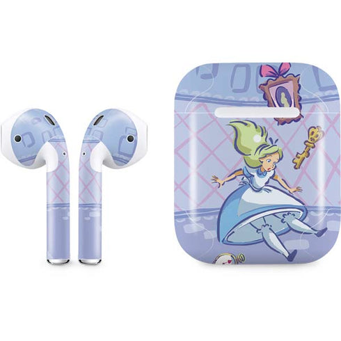 Disney Alice in Wonderland Falling down the Rabbit Hole Apple AirPods 2 Skin