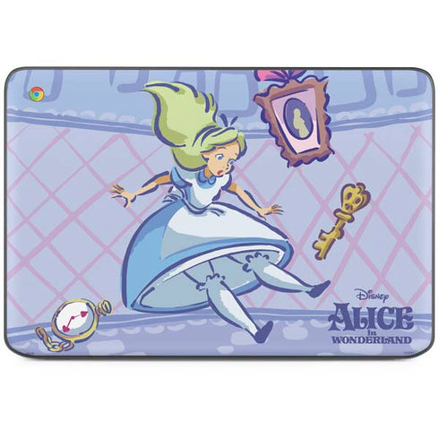 Disney Alice in Wonderland Falling down the Rabbit Hole HP Chromebook Skin