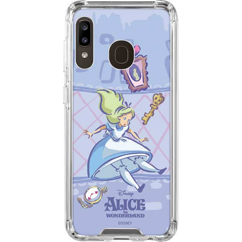 Disney Alice in Wonderland Falling down the Rabbit Hole Galaxy A30 Clear Case