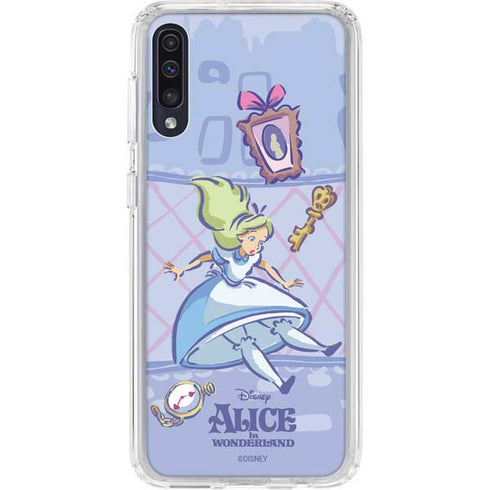 Disney Alice in Wonderland Falling down the Rabbit Hole Galaxy A50 Clear Case