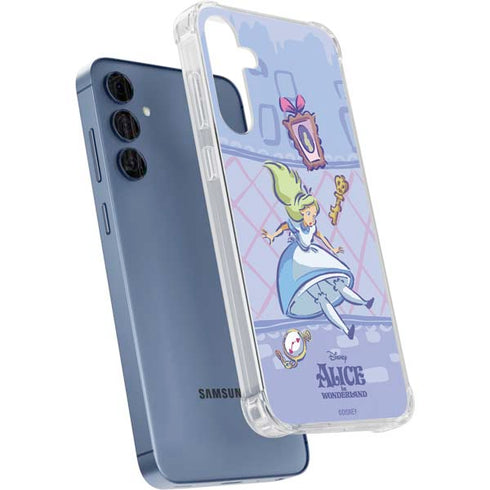 Disney Alice in Wonderland Falling down the Rabbit Hole Galaxy A55 5G Clear Case