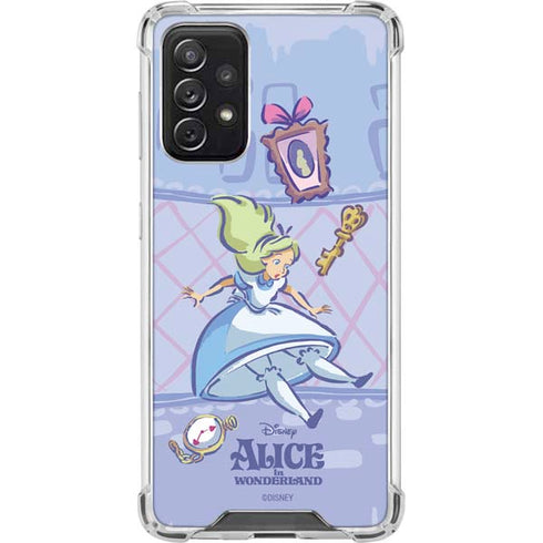 Disney Alice in Wonderland Falling down the Rabbit Hole Galaxy A72 5G Clear Case