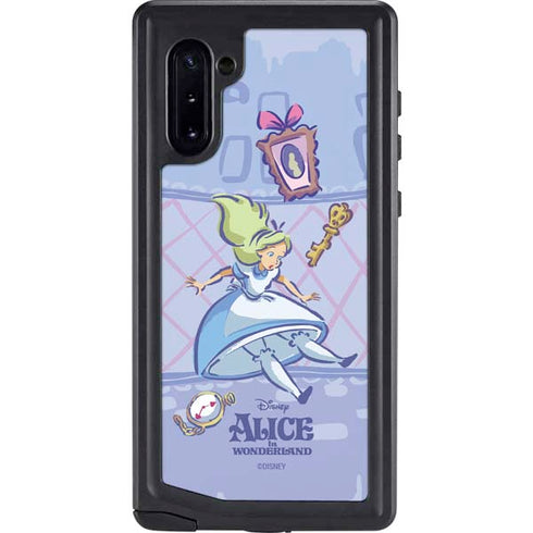 Disney Alice in Wonderland Falling down the Rabbit Hole Galaxy Note 10 Waterproof Case
