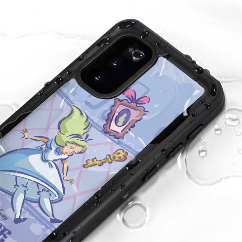 Disney Alice in Wonderland Falling down the Rabbit Hole Galaxy S20 Waterproof Case