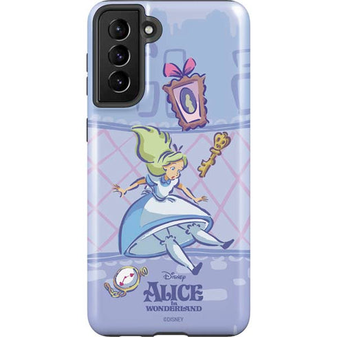 Disney Alice in Wonderland Falling down the Rabbit Hole Galaxy S21 Plus 5G Pro Case