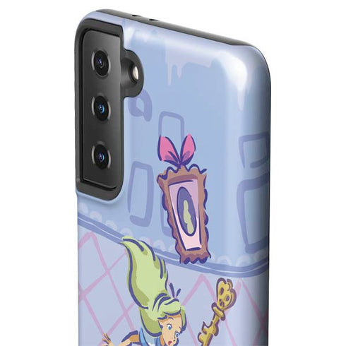 Disney Alice in Wonderland Falling down the Rabbit Hole Galaxy S21 Plus 5G Pro Case
