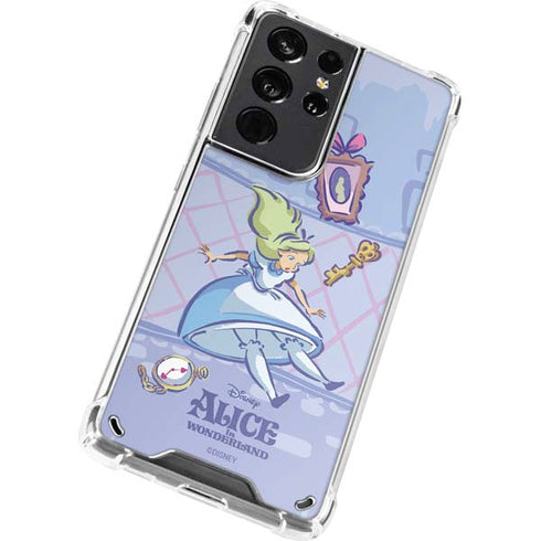 Disney Alice in Wonderland Falling down the Rabbit Hole Galaxy S21 Ultra 5G Clear Case