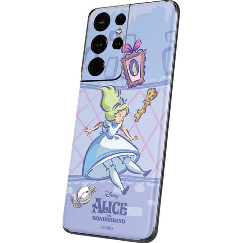 Disney Alice in Wonderland Falling down the Rabbit Hole Galaxy S21 Ultra 5G Skin