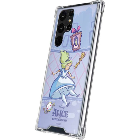 Disney Alice in Wonderland Falling down the Rabbit Hole Galaxy S22 Ultra Clear Case