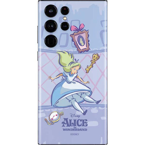 Disney Alice in Wonderland Falling down the Rabbit Hole Galaxy S22 Ultra Skin
