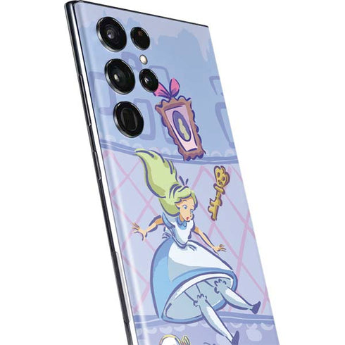 Disney Alice in Wonderland Falling down the Rabbit Hole Galaxy S22 Ultra Skin