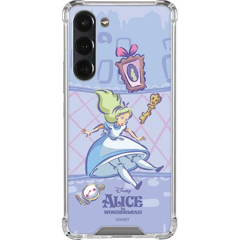 Disney Alice in Wonderland Falling down the Rabbit Hole Galaxy S23 Plus Clear Case