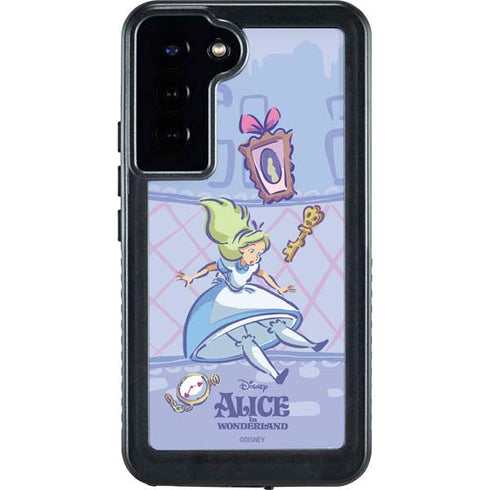 Disney Alice in Wonderland Falling down the Rabbit Hole Galaxy S23 Plus Waterproof Case