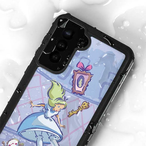 Disney Alice in Wonderland Falling down the Rabbit Hole Galaxy S23 Waterproof Case