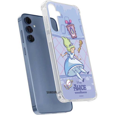 Disney Alice in Wonderland Falling down the Rabbit Hole Galaxy S24 Clear Case