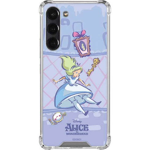 Disney Alice in Wonderland Falling down the Rabbit Hole Galaxy S24 FE Clear Case