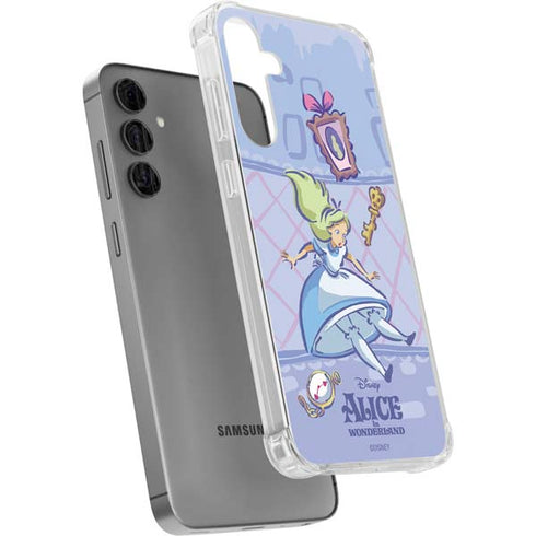 Disney Alice in Wonderland Falling down the Rabbit Hole Galaxy S24 Plus Clear Case