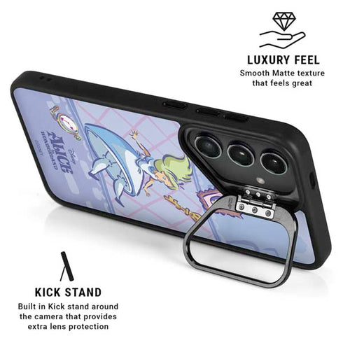 Disney Alice in Wonderland Falling down the Rabbit Hole Galaxy S24 Plus Kickstand Case