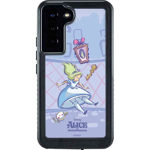 Disney Alice in Wonderland Falling down the Rabbit Hole Galaxy S24 Plus Waterproof Case