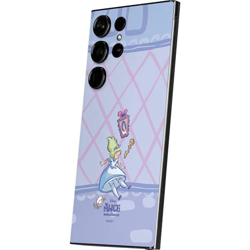 Disney Alice in Wonderland Falling down the Rabbit Hole Galaxy S25 Ultra Skin