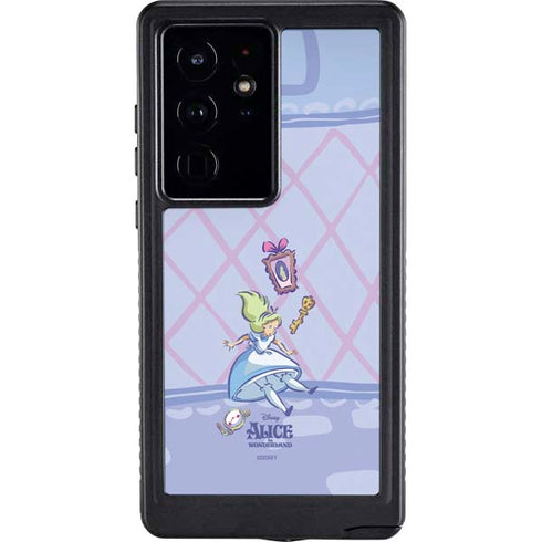 Disney Alice in Wonderland Falling down the Rabbit Hole Galaxy S24 Ultra Waterproof Case