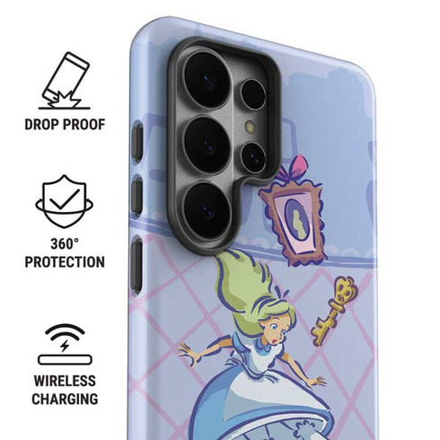 Disney Alice in Wonderland Falling down the Rabbit Hole Galaxy S26 Ultra Impact Case
