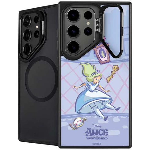 Disney Alice in Wonderland Falling down the Rabbit Hole Galaxy S26 Ultra Kickstand Case