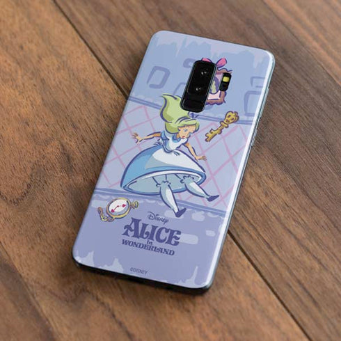 Disney Alice in Wonderland Falling down the Rabbit Hole Galaxy S9 Plus Skin