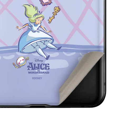 Disney Alice in Wonderland Falling down the Rabbit Hole Galaxy Z Flip Skin
