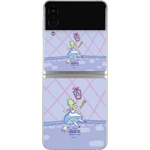 Disney Alice in Wonderland Falling down the Rabbit Hole Galaxy Z Flip3 5G Skin
