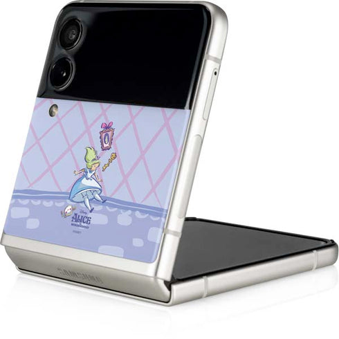Disney Alice in Wonderland Falling down the Rabbit Hole Galaxy Z Flip3 5G Skin