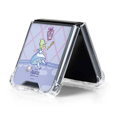 Disney Alice in Wonderland Falling down the Rabbit Hole Galaxy Z Flip5 5G Clear Case