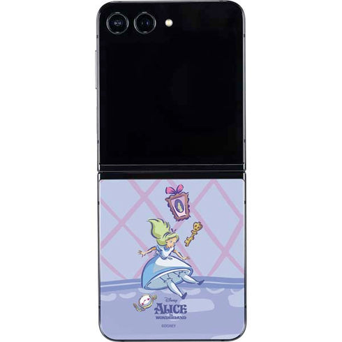Disney Alice in Wonderland Falling down the Rabbit Hole Galaxy Z Flip5 5G Skin